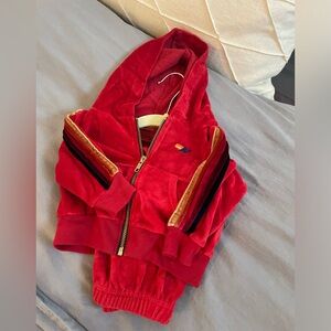 Aviator nation 6mos velour sweatsuit
